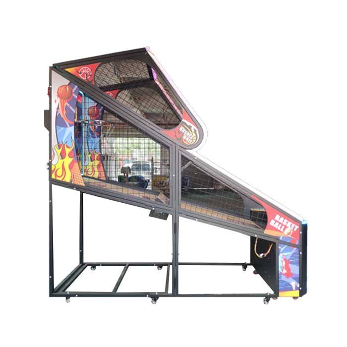 Indoor Game Machine Coin Operated Electronic Scoring Device Basketball Shooting Basketball Arcade  Game Machine