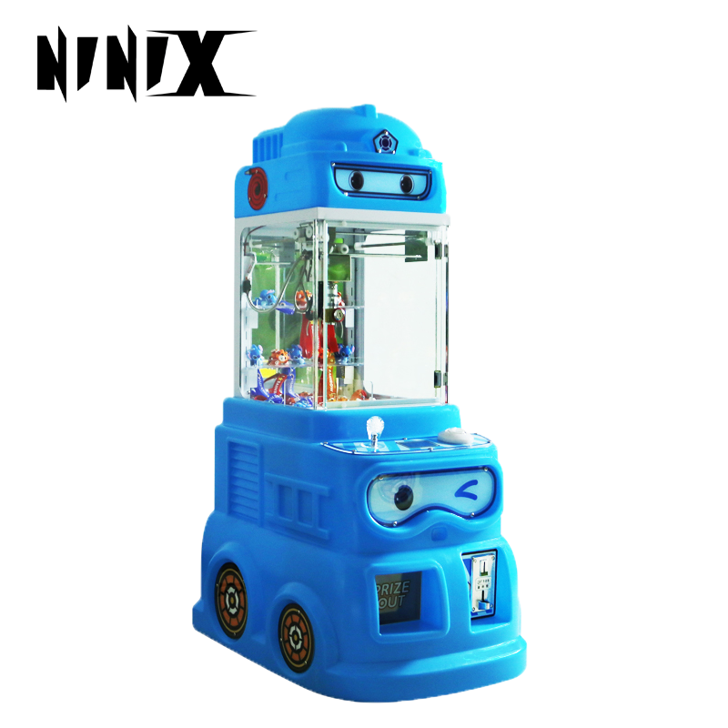 Factory Wholesale Coin Operated Arcade Game Mini Fire Truck Claw Machine with Plush Toy for Kids