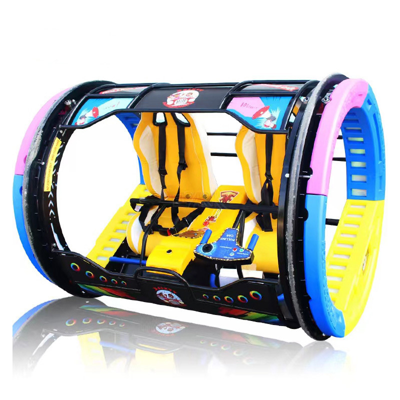 New  Double Parent-Child Light-up Square Car Bumper Car Electric Entertainment Equipment