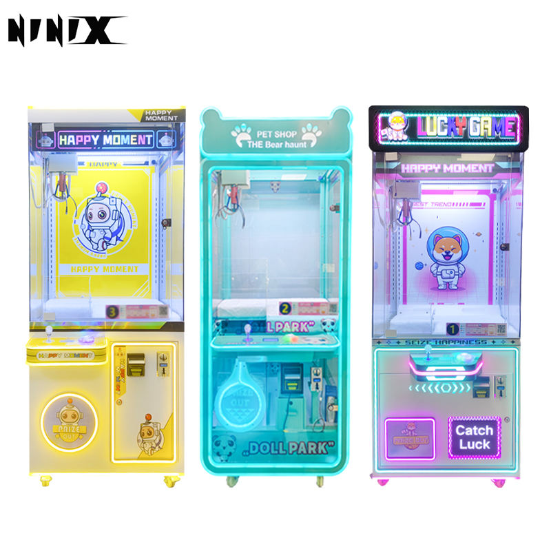 Rainbow Mini Crane Machine 8 Mini and Challenger Push Hand Forge Claw Stone Complement Prize They Type