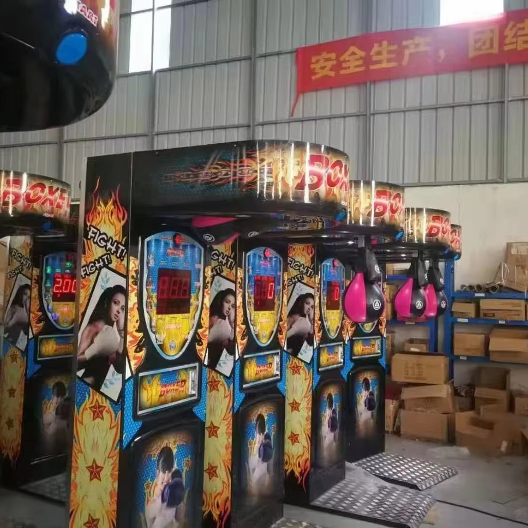 2 Player Outdoor Mall Dragon Boxing Machine 220V Arm Strength Test Arcade Equipment Fun Coke Boxing Machine
