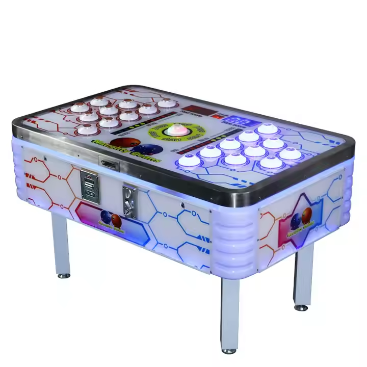 LED Arcade Whack a Mole Game Table Interactive Hammer Machine Kids Redemption Equipment Fun Play