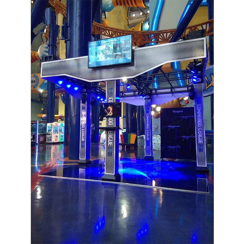 New Theme Park 9D Simulator Shooting Game Immersive VR Combat Big Space Virtual Reality Room 4 Player Arcade