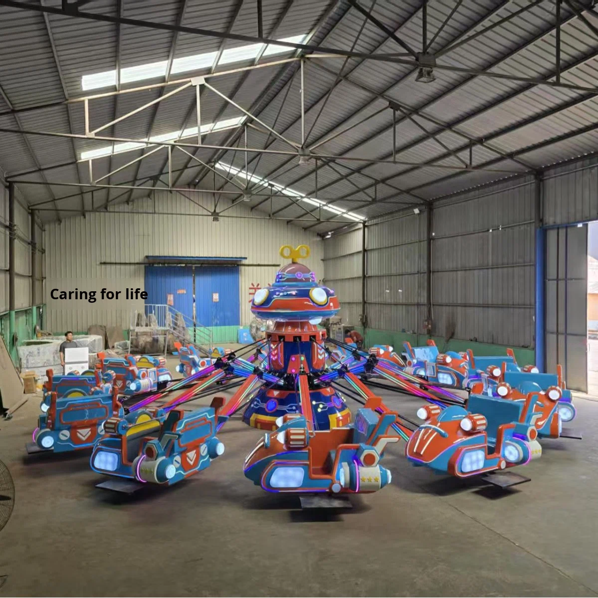 Space Ranger Outdoor Children's Amusement Equipment Small Ride Amusement Parks Henan Made Ages 3+ Factory Direct Supply