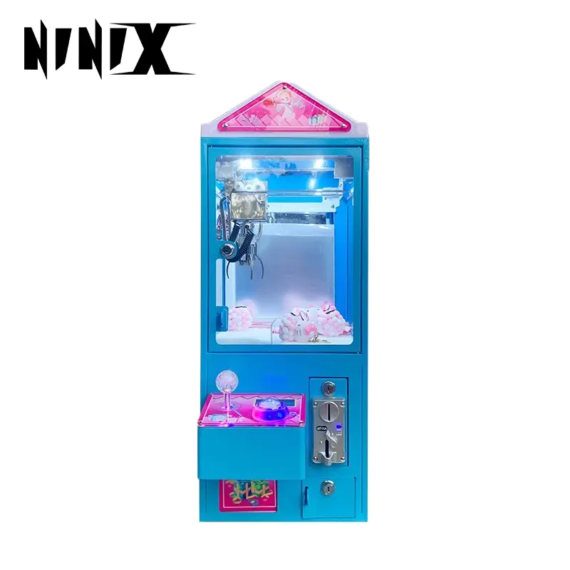 Mini Claw Coin Pusher Small Plush House Toy Crane Machine Keychain Arcade Gachapon for Family Prizes and Child Commendation