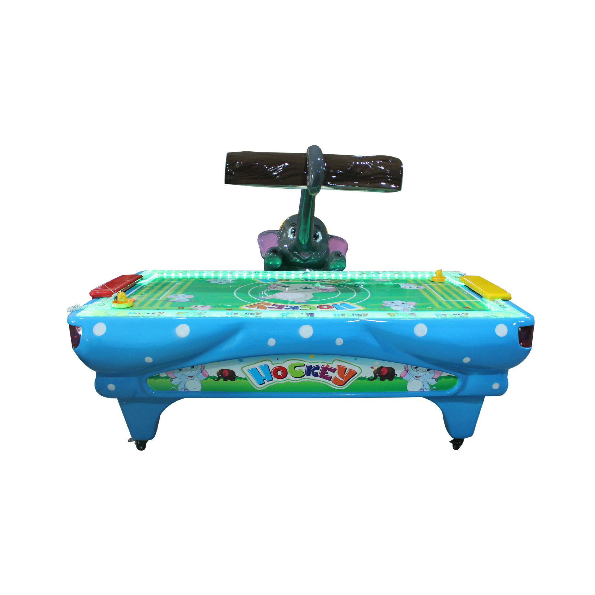 Mermaid Style Portable Air Hockey Table Luxury Three-Player Coin Operated Game Machine for Home or Business Use