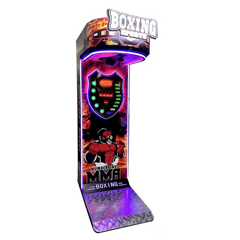 New Video Game Machine with Boxing Strength Test Equipment Vent Stress Burst Technology 1-Year Warranty 2-6 Years+ Coin System