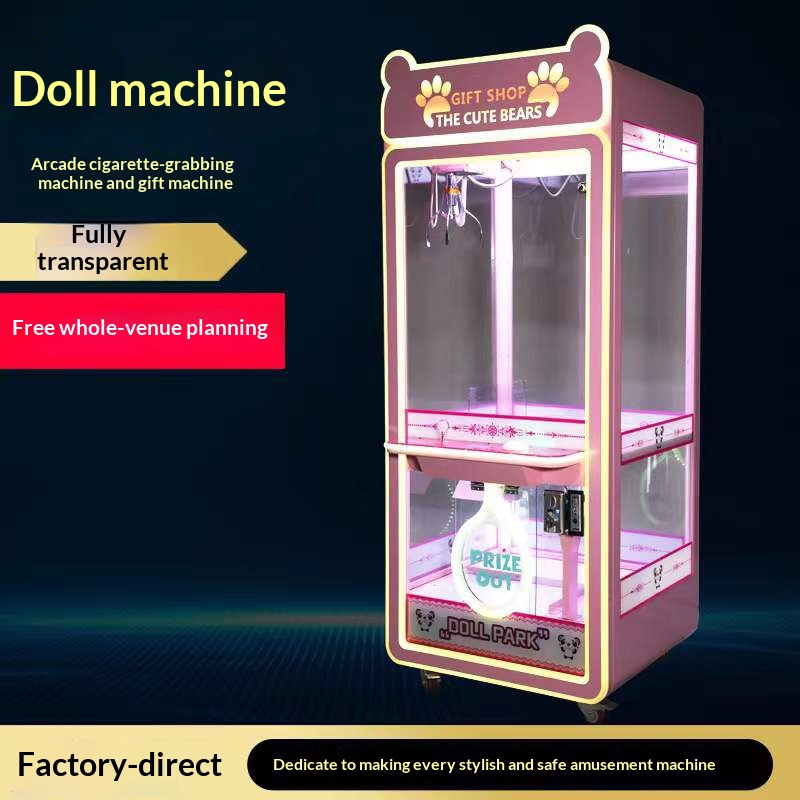 Manufacturer Wholesale Commercial Adult Children Transparent Acrylic Board Claw Machine Single Player Electronic Game