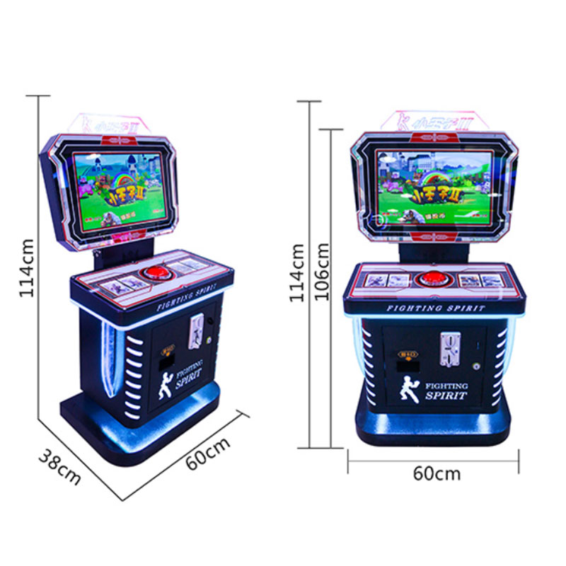 Little Prince II Fighting Arcade Machine | Stainless Steel 19-inch LCD Screen Upright Arcade Cabinet 1 Year 3000+ Retro Games