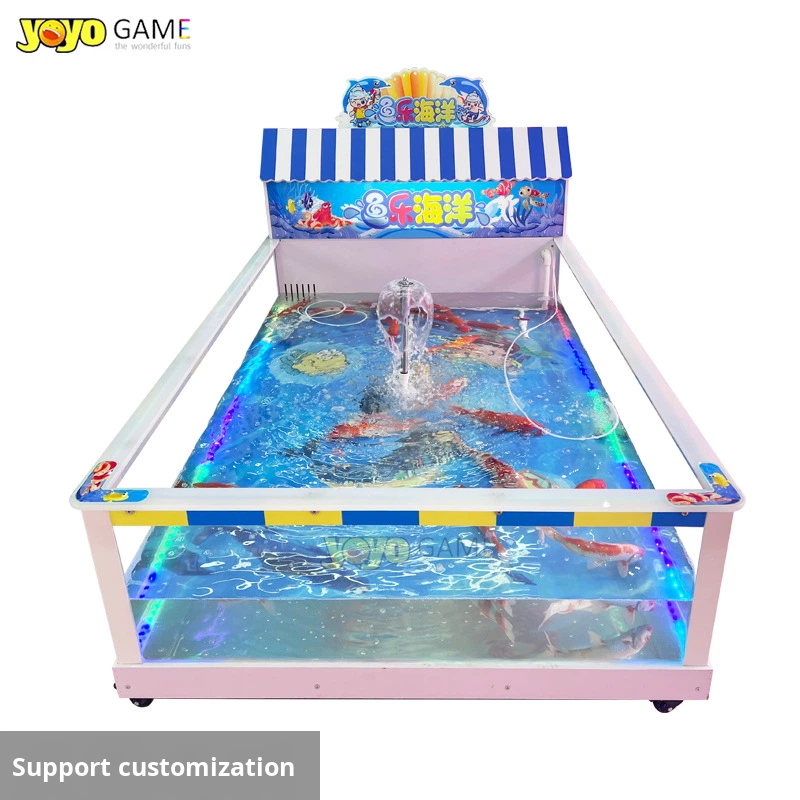 Children's Fish Catching Pool Cute Pet Pool Mall Amusement Milk Feeding Fish Tank Commercial Use Baby Bottle Design