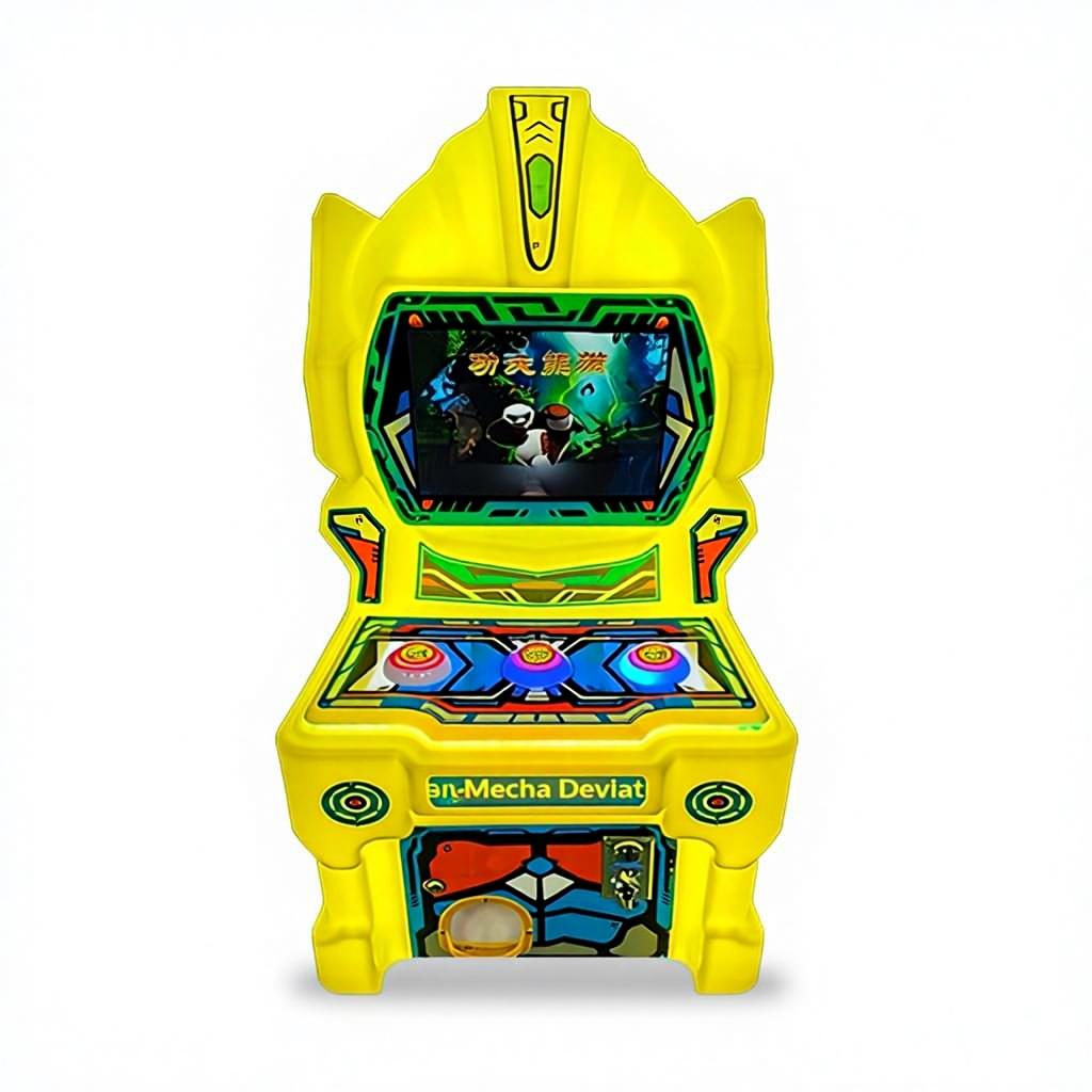 Cool Play Mecha Children's Electronic Coin-Operated Plastic Single Player Game Machine Shooting Racing Various Games Arcade