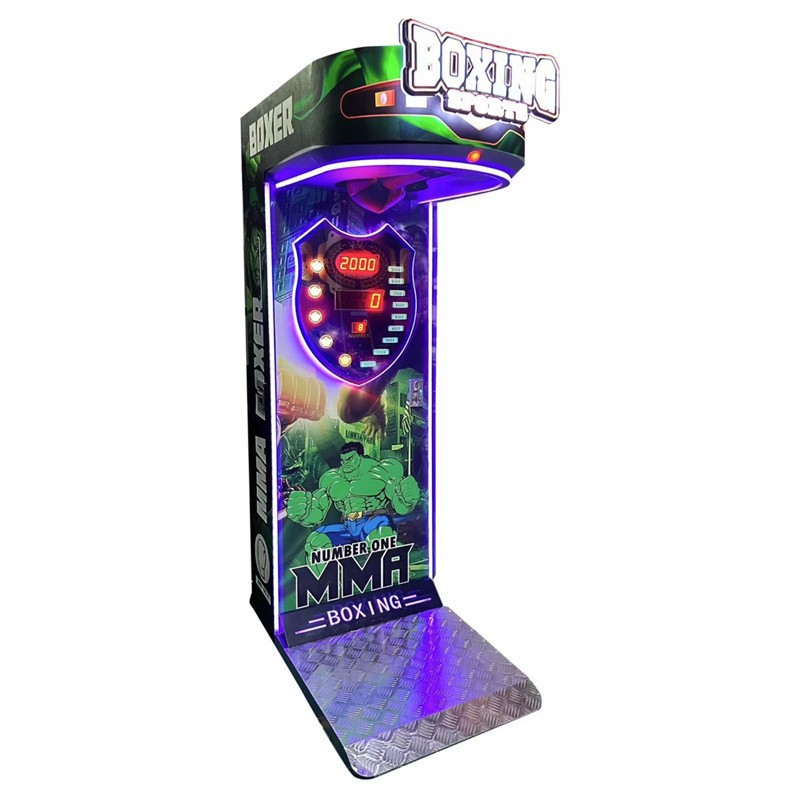 New Video Game Machine with Boxing Strength Test Equipment Vent Stress Burst Technology 1-Year Warranty 2-6 Years+ Coin System
