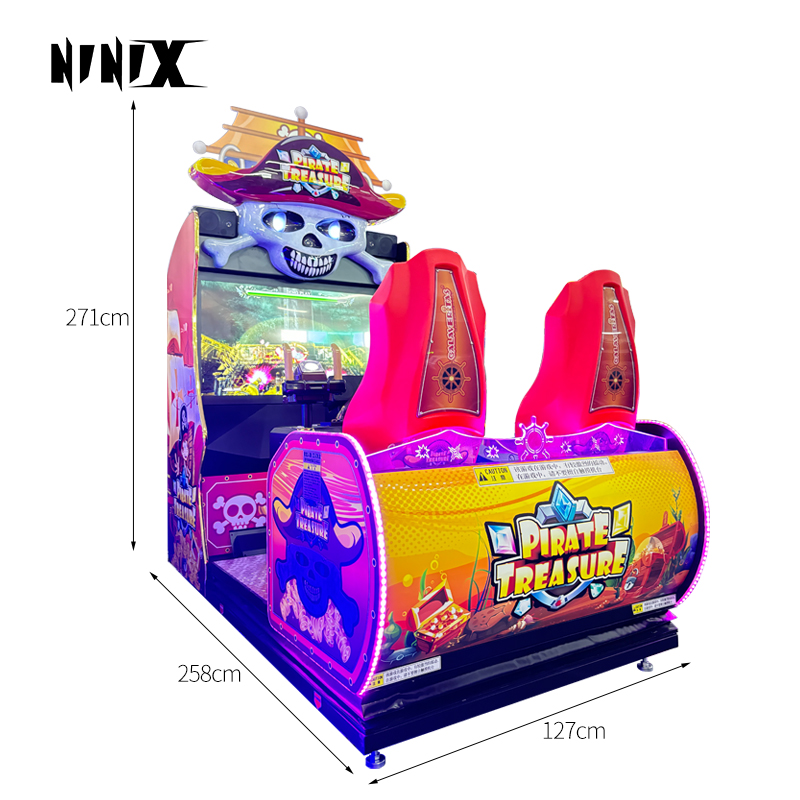 2-Player Coin-Operated Arcade Shooting Game Machine Pirate Treasure Simulation Shooting Equipment