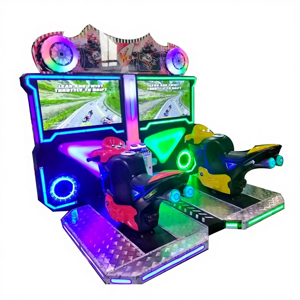 Indoor Adult Arcade Equipment 42-inch FF Motorcycle Coin-operated Single Player Hardware Game Machine Linked Competition Game