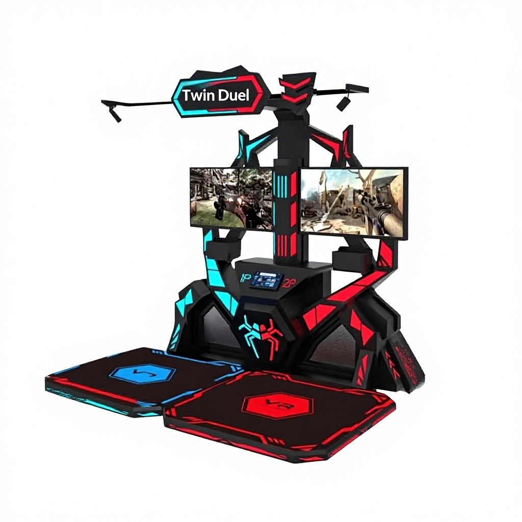 Virtual Reality Shooting Arcade Game Equipment with Motion Sensing for 2 People