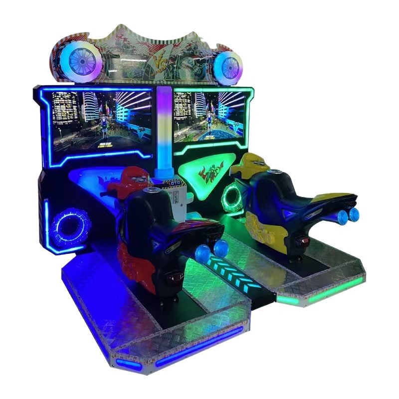 Indoor Adult Arcade Equipment 42-inch FF Motorcycle Coin-operated Single Player Hardware Game Machine Linked Competition Game