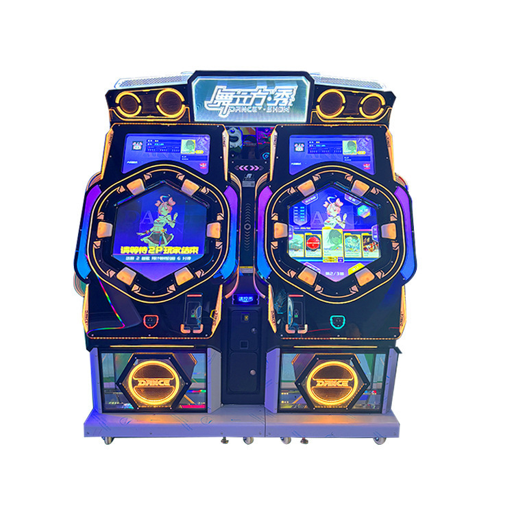 Large Double Player Arcade Music Battle Dance Game Machine Coin-Operated Entertainment Equipment with Metal Plastic Construction