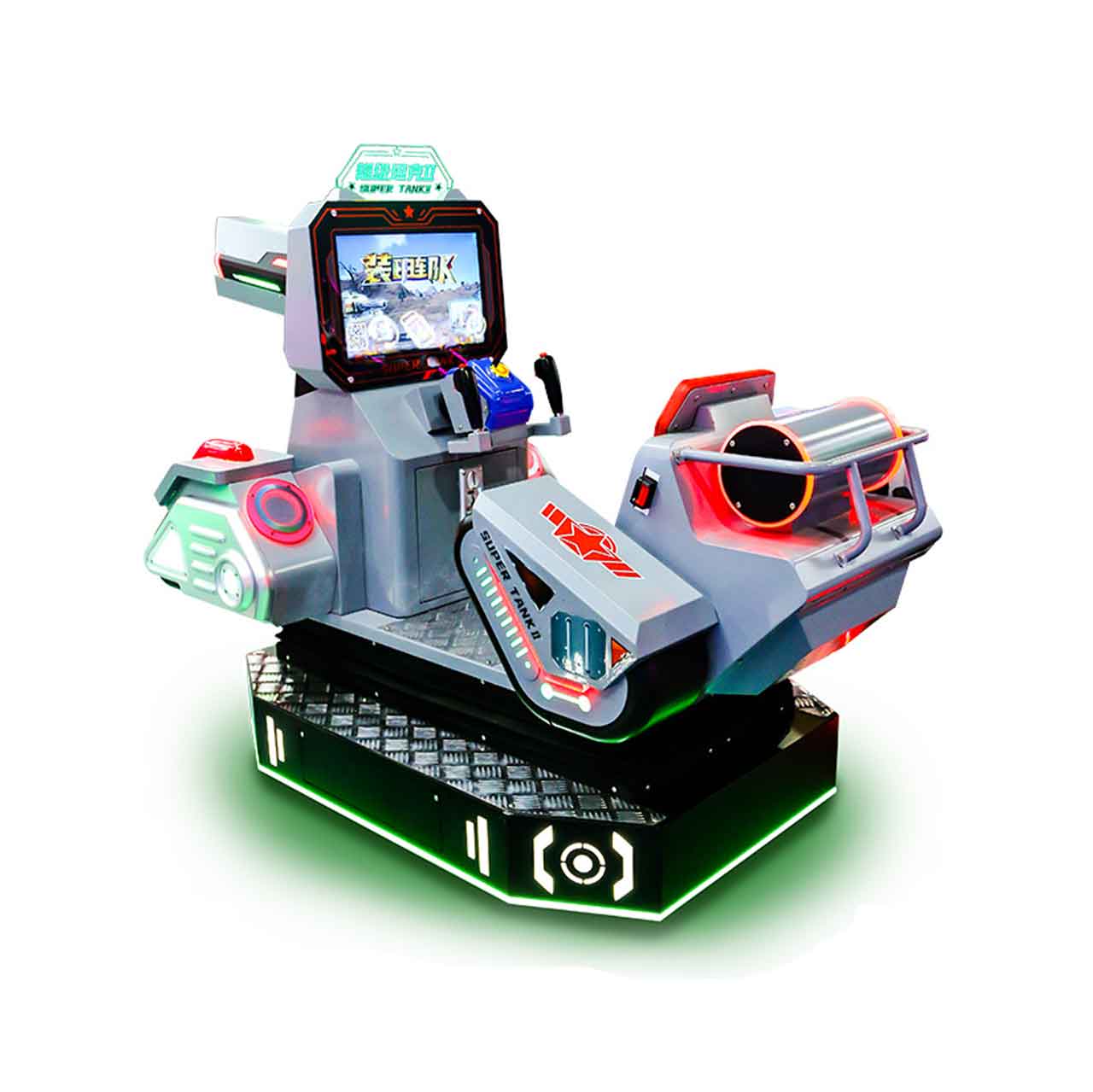 Ninix Mecha-Styled Commercial Interactive Arcade Game Machine Stainless Steel Metal Neon Lighted Immersive Entertainment