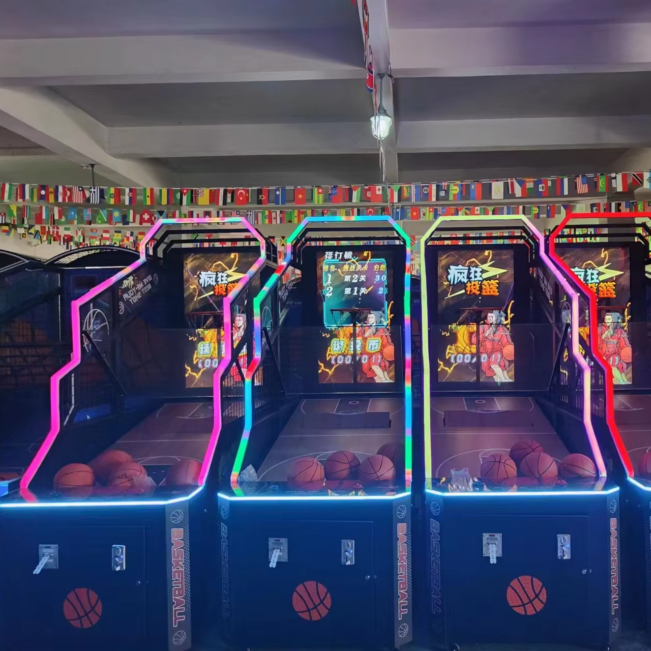 Coin-Operated Indoor and Outdoor Basketball Arcade Shooting Game Machine Metal Metal Boxing Entertaining Entertainment Machine