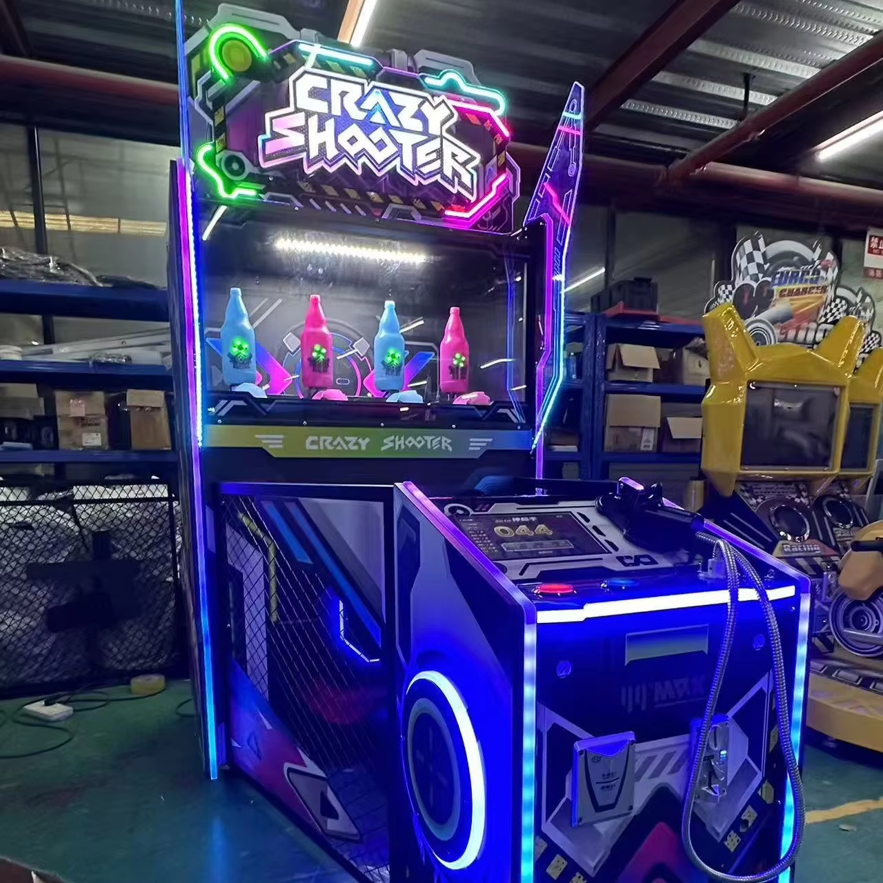 High-quality Indoor VR Crazy Shooter Laser Shooting Arcade Machine with Coin Operation and 1 Year Warranty