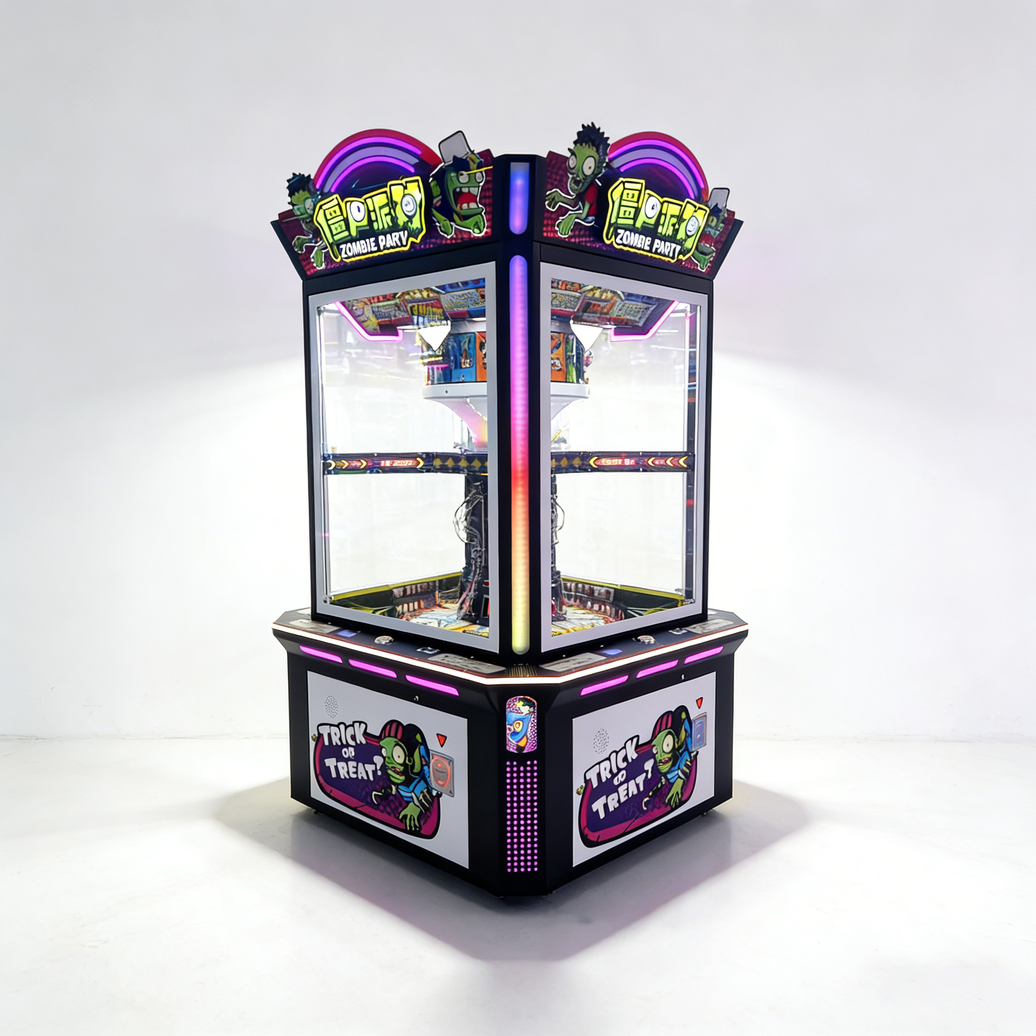 Zombie Theme Commercial Arcade Game Machine Metal Stainless Steel High Win Structure Multi-Level Display Entertainment Equipment