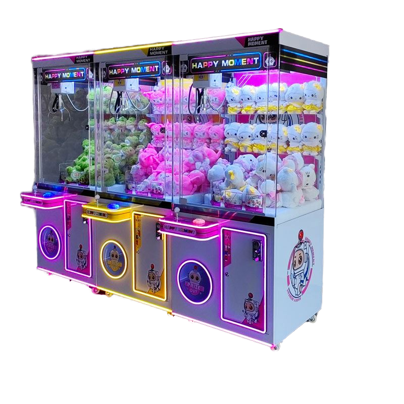 China Promotion Automatic Coin Operated Plush Toy Claw Crane Anti-Swing Hook Doll Machine on Sale