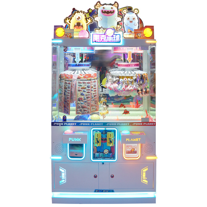 2022 New Star Double Gift Machine Sticker Snack Clip Machine Large Game Console Commercial Video Game City Equipment