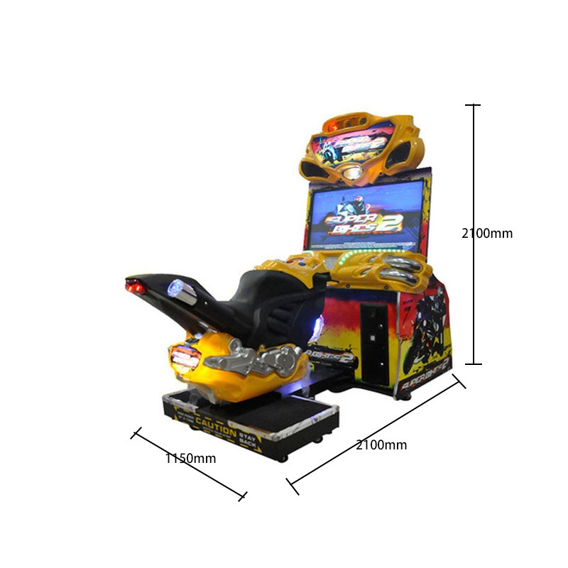 Factory Direct Sales FF Motorcycle Game Coin Operated Large Anime Arcade Racing Game Machine 6 Years Bill Acceptor Plastic