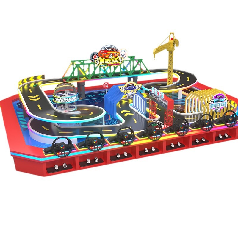 Special Mini Kart Racing Game Machine for Children Commercial Use Indoor Playground with 8 People Racing
