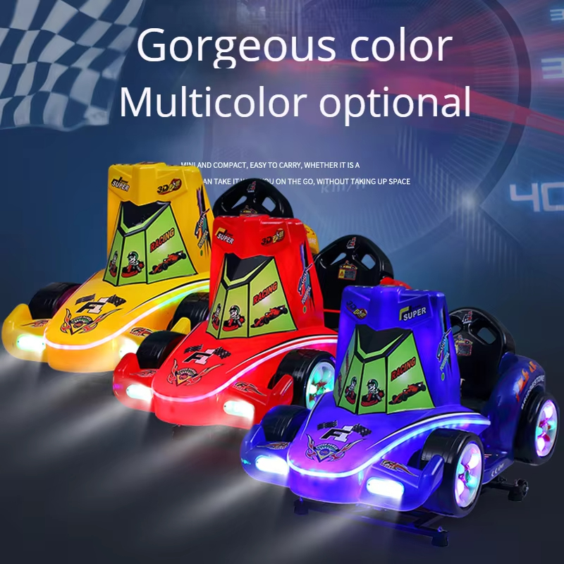 Most Popular Simple Interactive Coin-Operated 3D Racing Arcade Video Game Machine English Language Kids' Car Game Machine