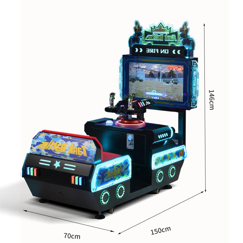 Large Commercial Video Racing Gun Machine New Coin-Operated Kids' Game English Plastic for Mall Supermarket Door Paradise
