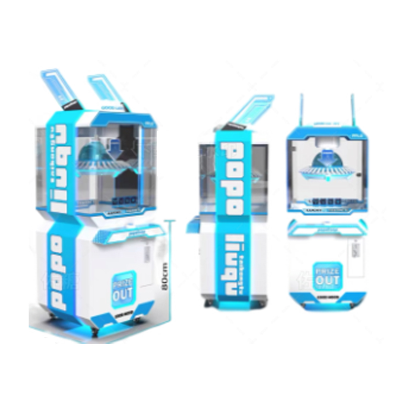 New Game Machine Plush Pile Brick Stacker Clip Award Game Machine Rotary Clip Paper Card Skill Game Claw Machine