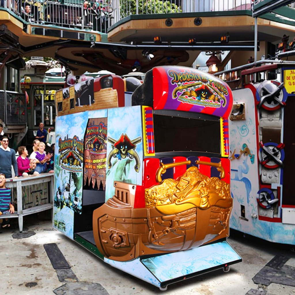 New 55inch Dual Player Arcade Game Console Coin-Operated Shooting City Pirate Ship Amusement Equipment