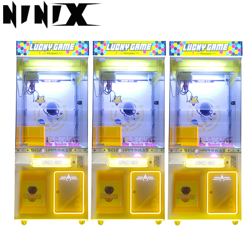 New Coin-operated Crane Plush Belt Prize Box Claw Machine Children's Favorite Game Machine for Sale Gift Claw Machine