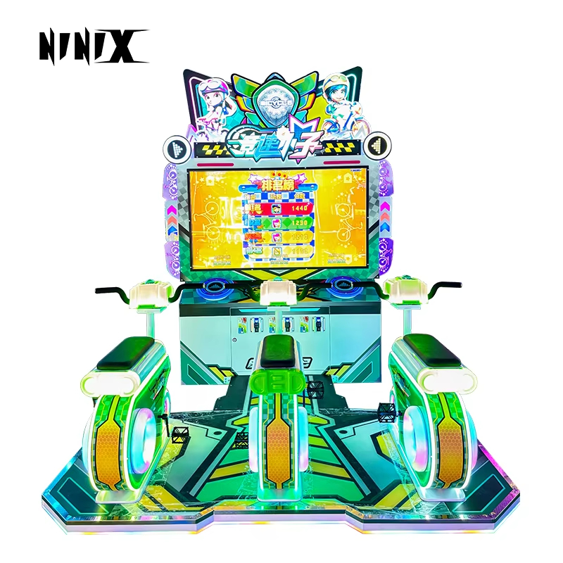Hot Sale Coin-Operated Arcade Bike Simulator Racing Sports Equipment Prize-Giving Bike Simulation Gear for Gift Exchange