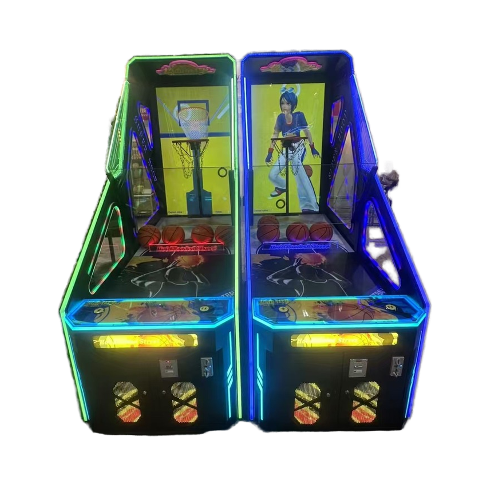 American Plug Coin Game Machine, Indoor Basketball Shooting Machine,85-inch LCD Basketball Machine, Electronic Counting Machine