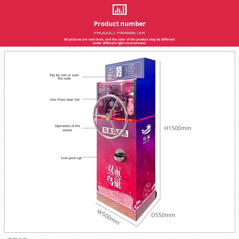 Exhibition Interactive Commemorative Coin Press Machine Electric DIY Zodiac Copper Coin Casting Machine Penny Gift