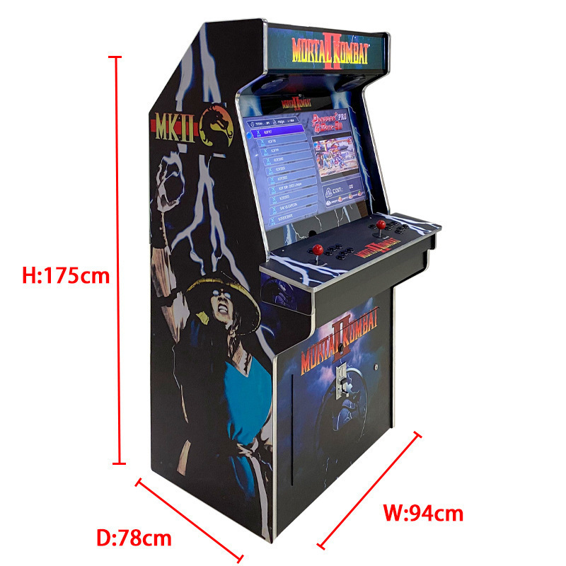 Mortal Kombat Arcade Machine Retro Fighting Game Cabinet Two Player Upright Console for Home Bar Mall Entertainment