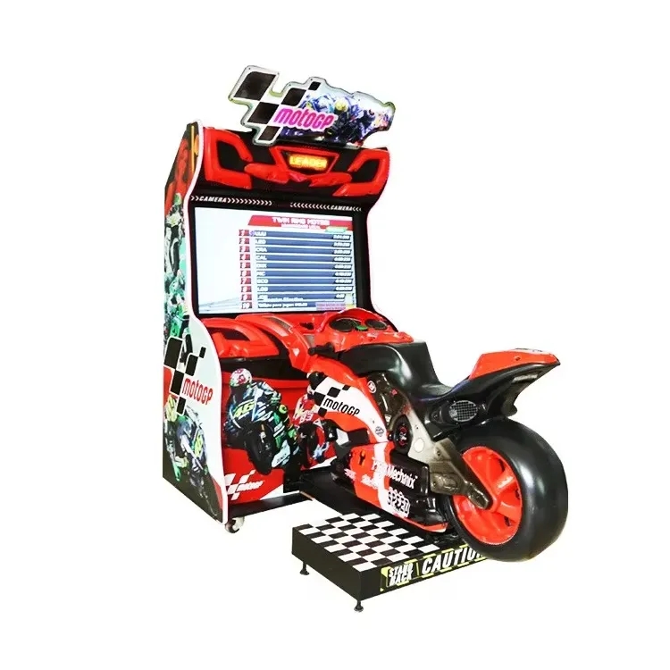 NINIX Model 097 Coin Operated Motorcycle & Car Racing Game Machine 220V Metal & Plastic for Ages >6 Years Customizable