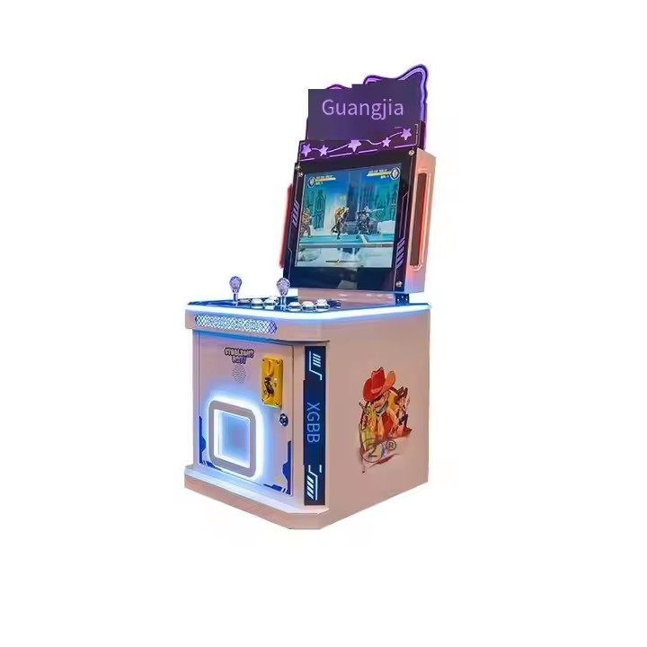 2025 Interactive Coin-Operated Gatling Gun Game Machine Single/Double Player Parent-Child Entertainment 220v Voltage
