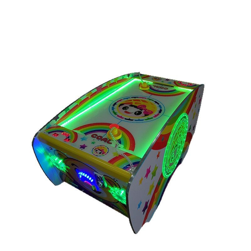 Double-player Children's Hockey Tabletop Air Hockey Game Large Indoor Arcade Entertainment Equipment Hardware Wood Acrylic for
