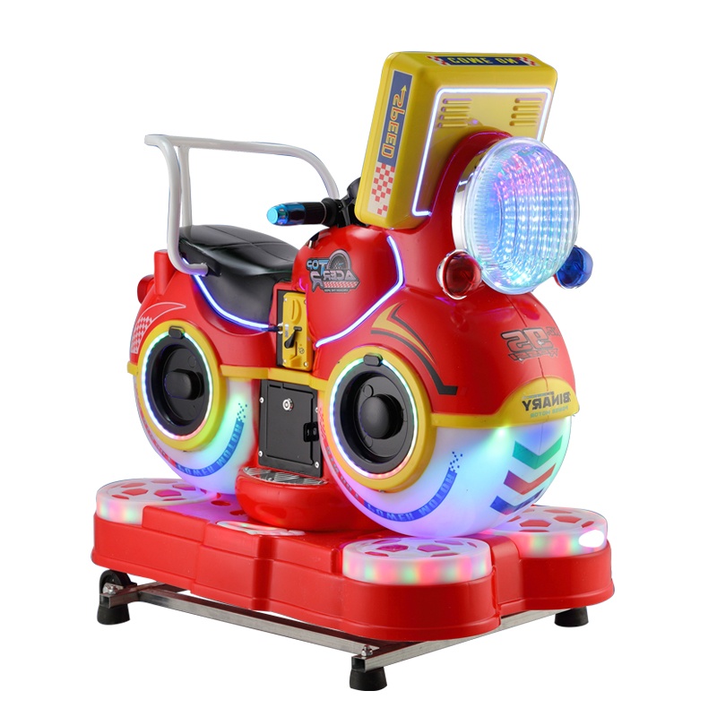 New Coin-Operated Rocking Car Swing Machine Supermarket Store Universal Plastic Rocking Horse for Kids Direct Factory Sales