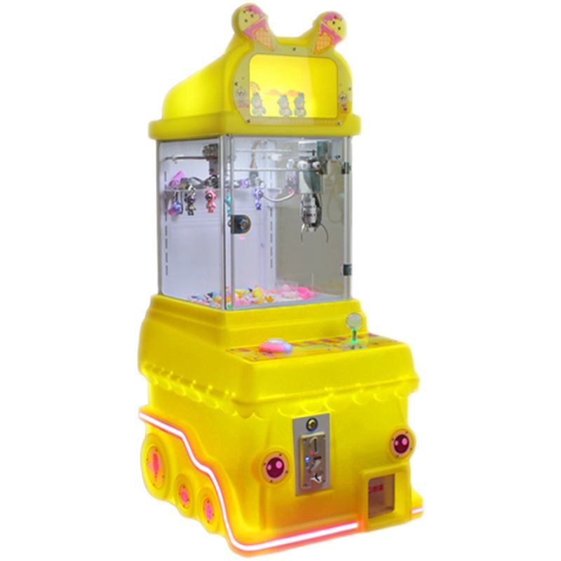 Hot Selling Factory Direct Supply Mini Plastic Crane Machine Coin Operated Crane Claw for Game Center with Mini Plush Doll Sale