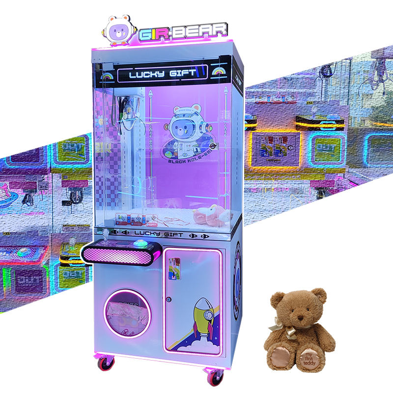 Small Arcade Candy Claw Crane Toy Grabber Machine for Mini Online Doll Game Impressive Clawee Toy Sales