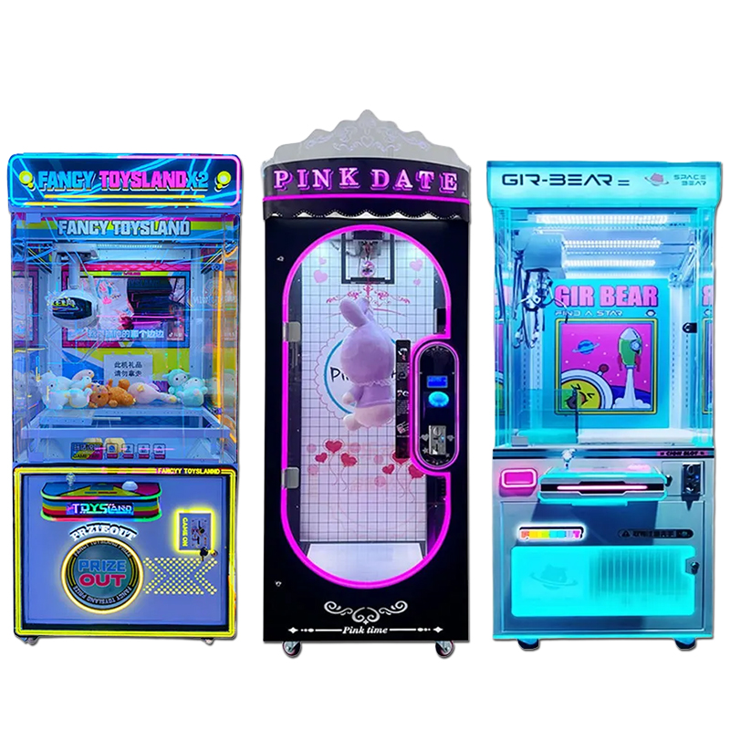 Most Popular Customizable Children's Arcade Crane Machine Cool Light Claw Game Console in English