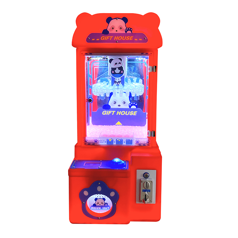 New Mini Panda Boutique Crane Machine Small Plastic Toy Clip Coin Clipper Music Doll Machine Car Clip New Design Machine
