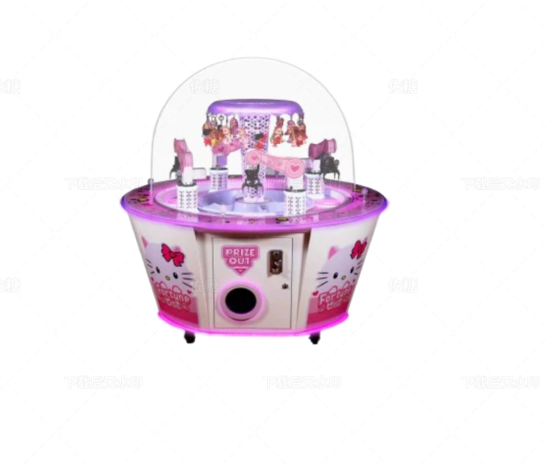 Coin Operated 4 People Cute Candy House Coin Pusher  Digging Gift Game Machine
