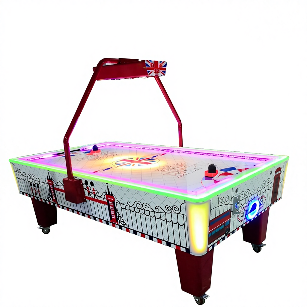 British Style Hockey Game Machine Tabletop Ice Hockey Game Two-Player Adult Indoor Mall Arcade Entertainment Equipment Acrylic