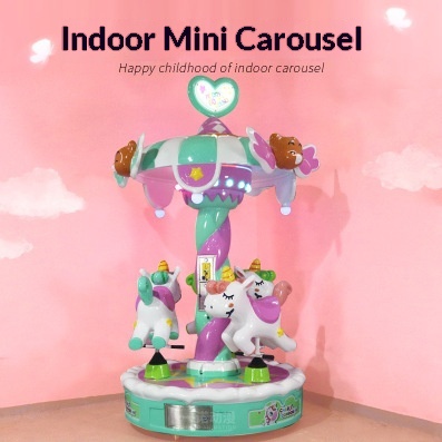 Indoor Outdoor Large Amusement Park Electric Children's Carousel Three-Person Six-Person Seat Support Coin Operated Remote