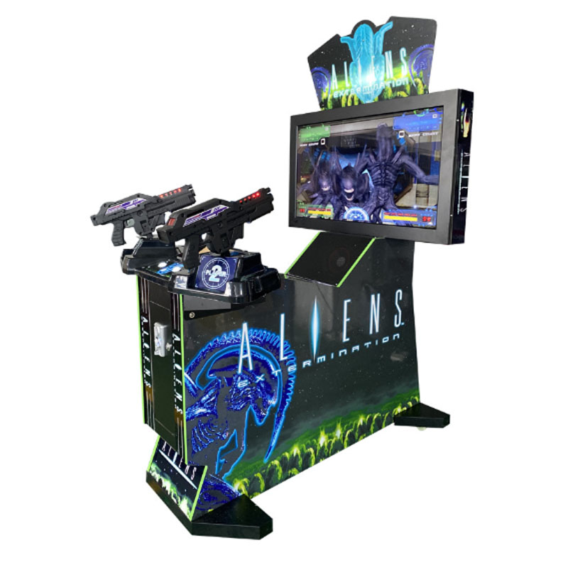 Factory Price Coin Operated 2 Players 42 Inch Video Arcade Machine Aliens Shooting Extermination  Game  Produce by  Ninibear